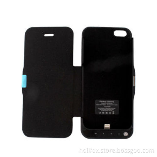 4200mAh power bank case for iPhone 5/5S, with flip cover